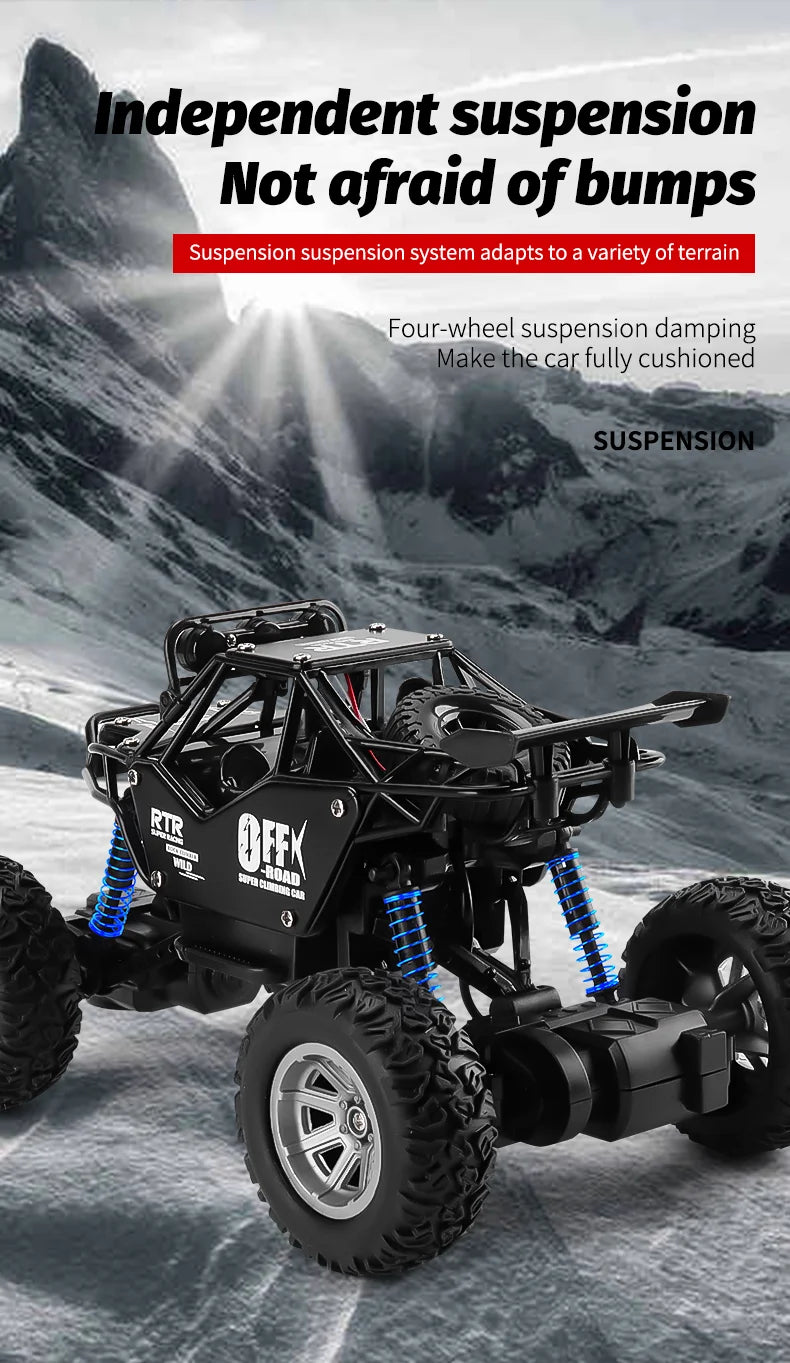 Coche RC ZWN 1:16/1:20 Todoterreno con Luz LED y Control Remoto 2.4G