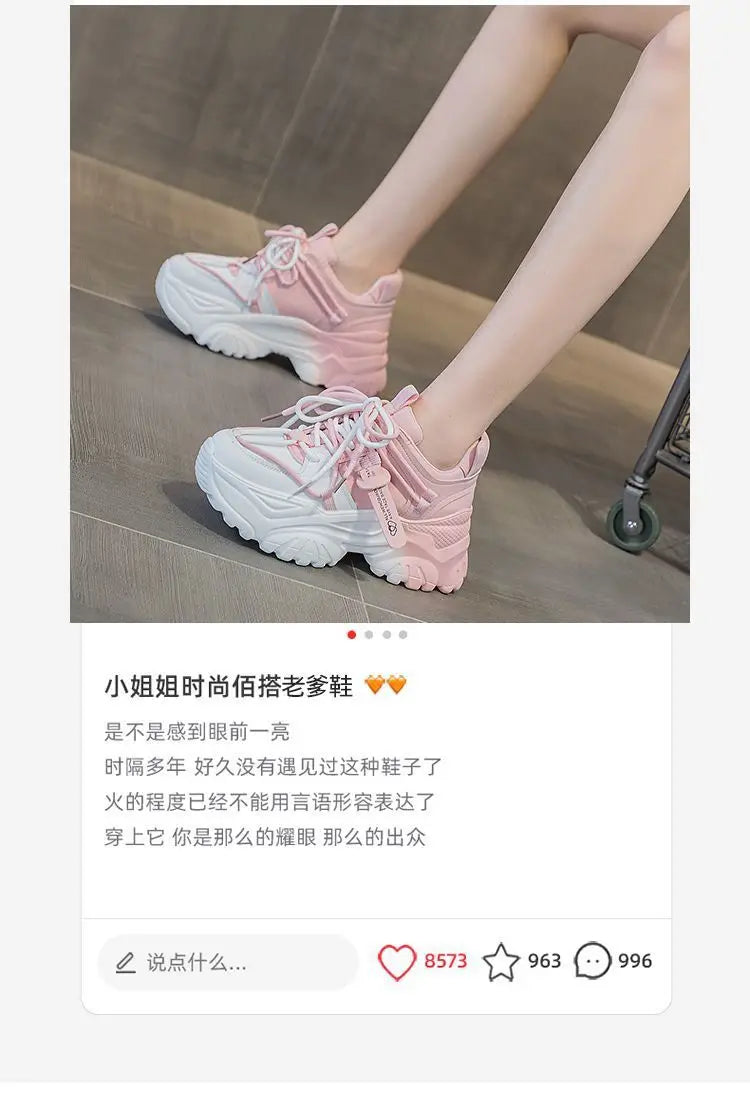 Zapatillas de Plataforma para Mujer - Suela Gruesa, Estilo Casual