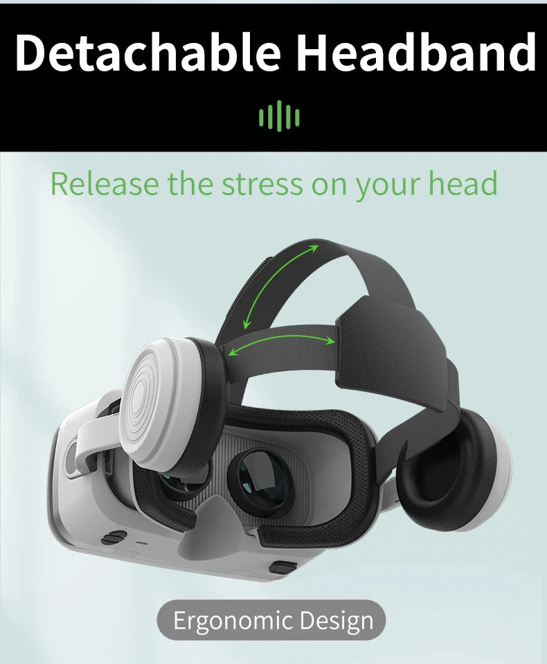Gafas de realidad Virtual VR, dispositivos de auriculares 3D, lentes para casco Viar, inteligentes para teléfonos inteligentes, auriculares para teléfono móvil Realidade