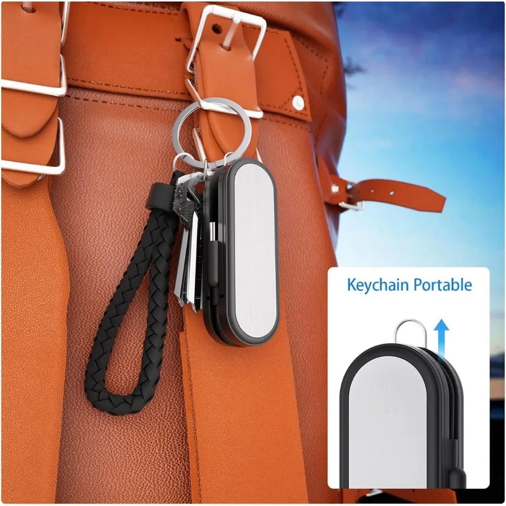 Cable USB C a USB C BUDI de 65W con herramienta de extracción y almacenamiento de tarjetas, cable de carga rápida tipo C para dispositivos móviles/cámaras