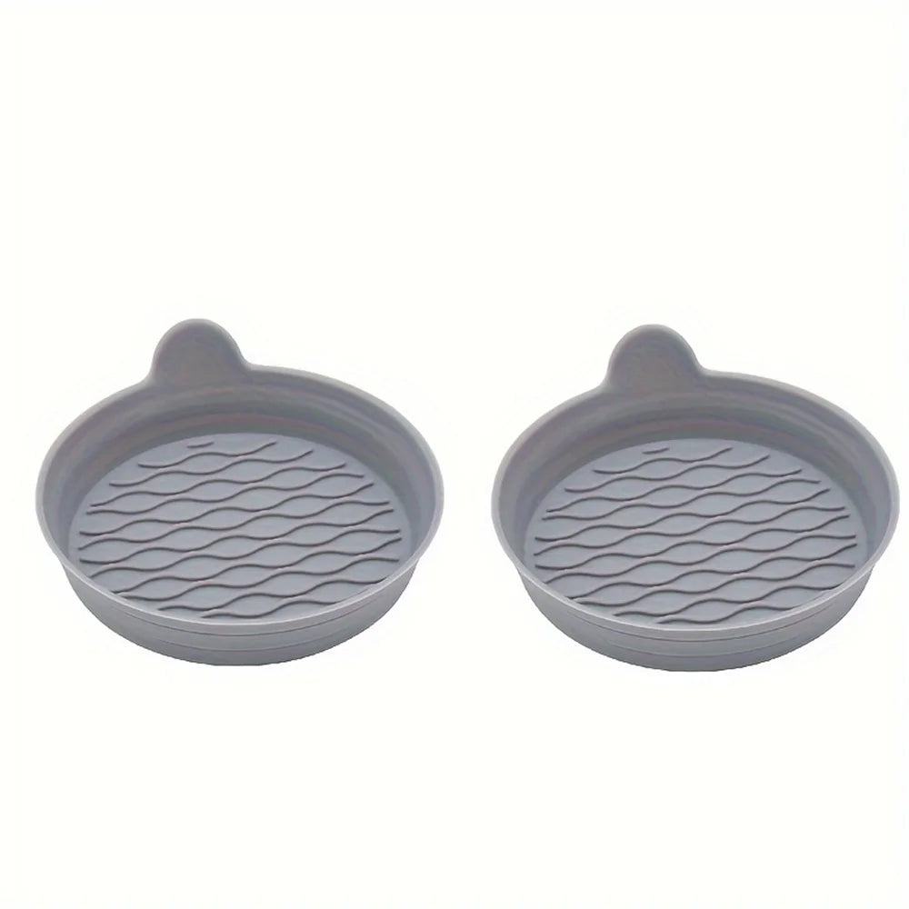 Estera Universal para taza de coche de silicona, estera para taza de agua con orificio medio para coche, estera para taza de agua creativa antideslizante circular para coche