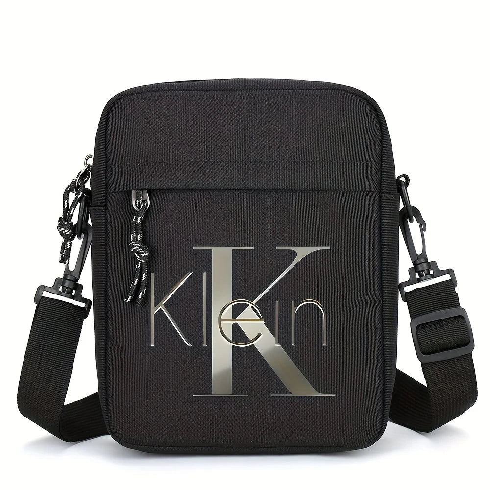 Bolso Cruzado para Hombre con Estampado Klein