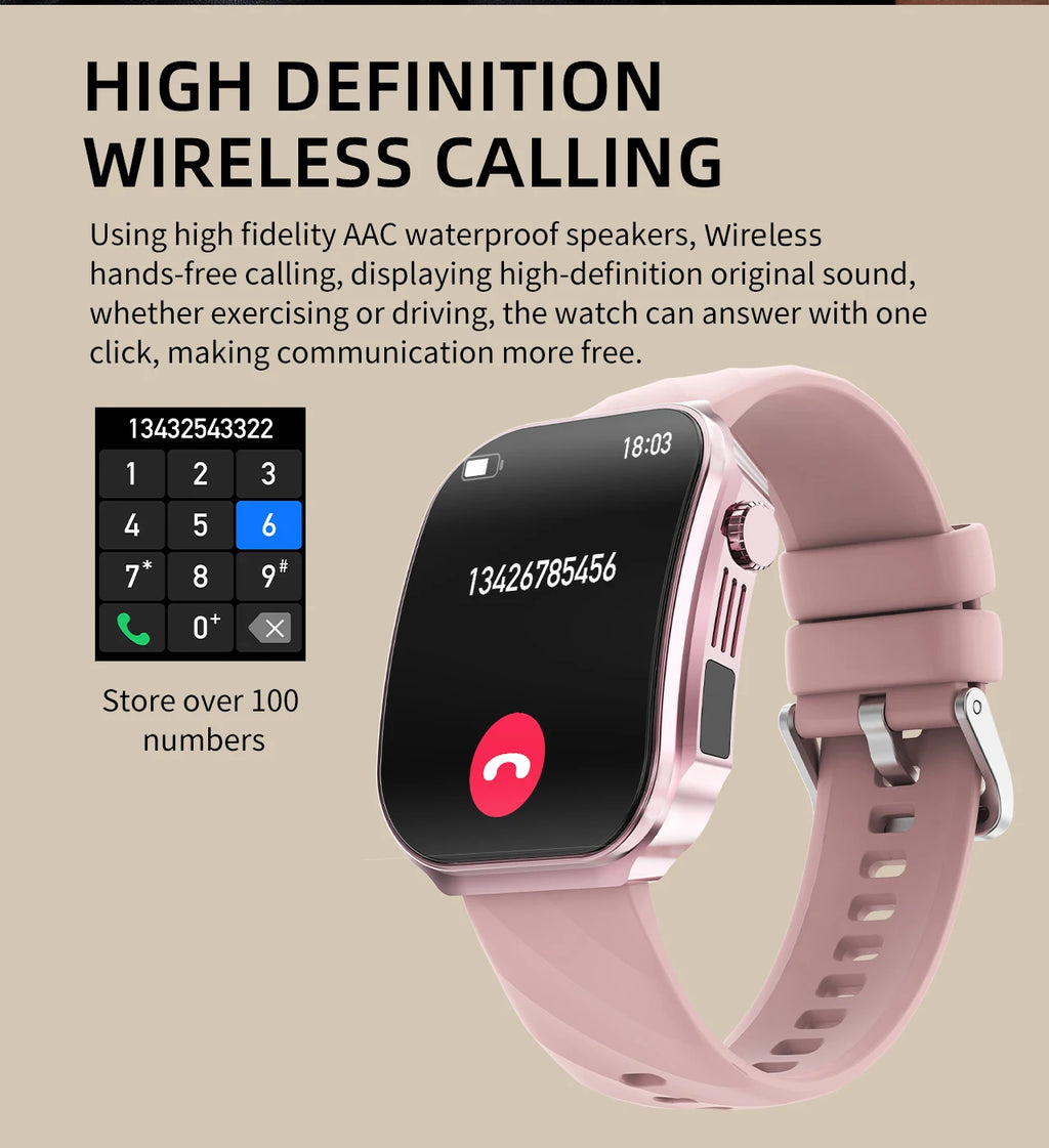 Reloj Inteligente Pantalla 2.2 Pulgadas Bluetooth
