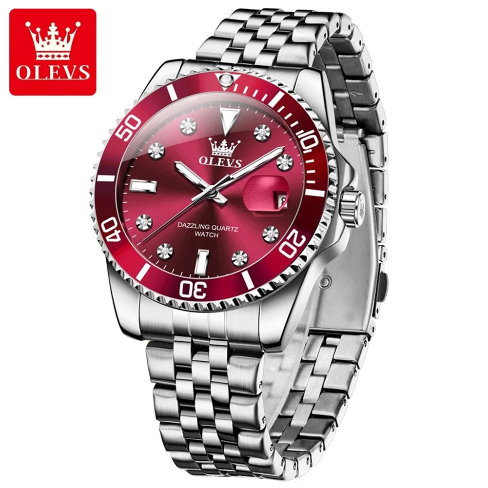 Reloj de Cuarzo de Lujo OLEVS para Hombre con Fecha Luminosa