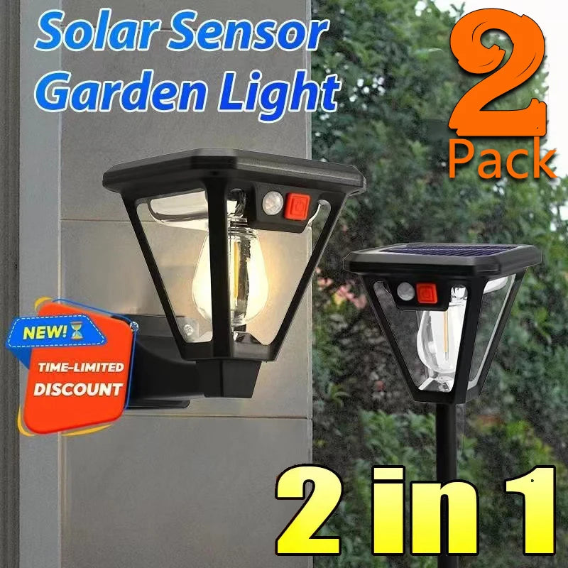Luces Solares de Tungsteno para Patio y Jardín