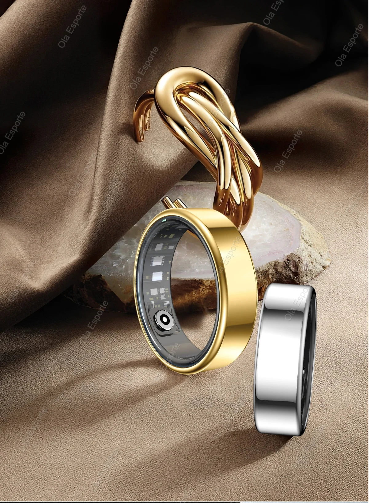 Anillo inteligente presión arterial monitoreo de salud del sueño modo multideporte smartring IP68 impermeable cuidado remoto hombres mujeres