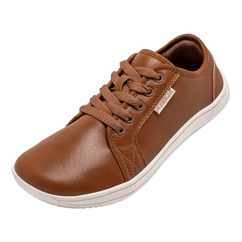Zapatillas Minimalistas HOBIBEAR de Cuero con Punta Ancha