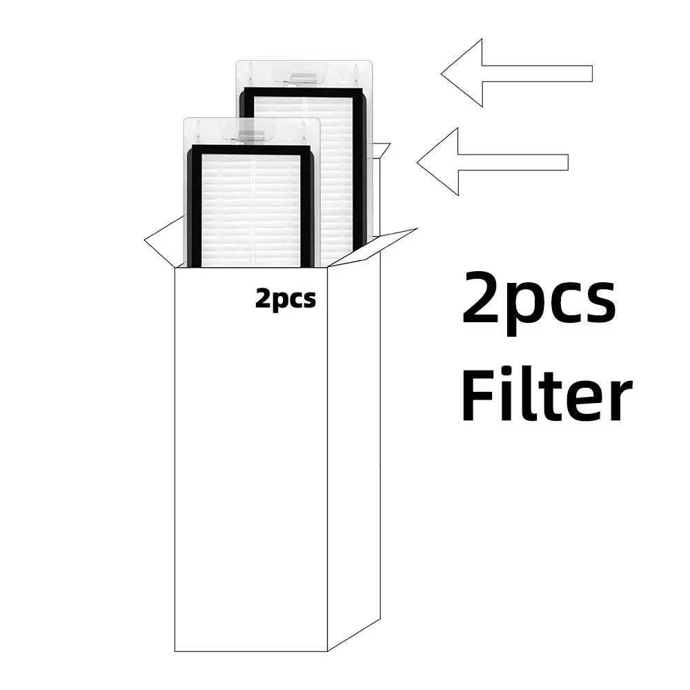 Piezas de Repuesto para Robot Aspirador S20, Cepillo, Filtro Hepa, Paño de Mopa