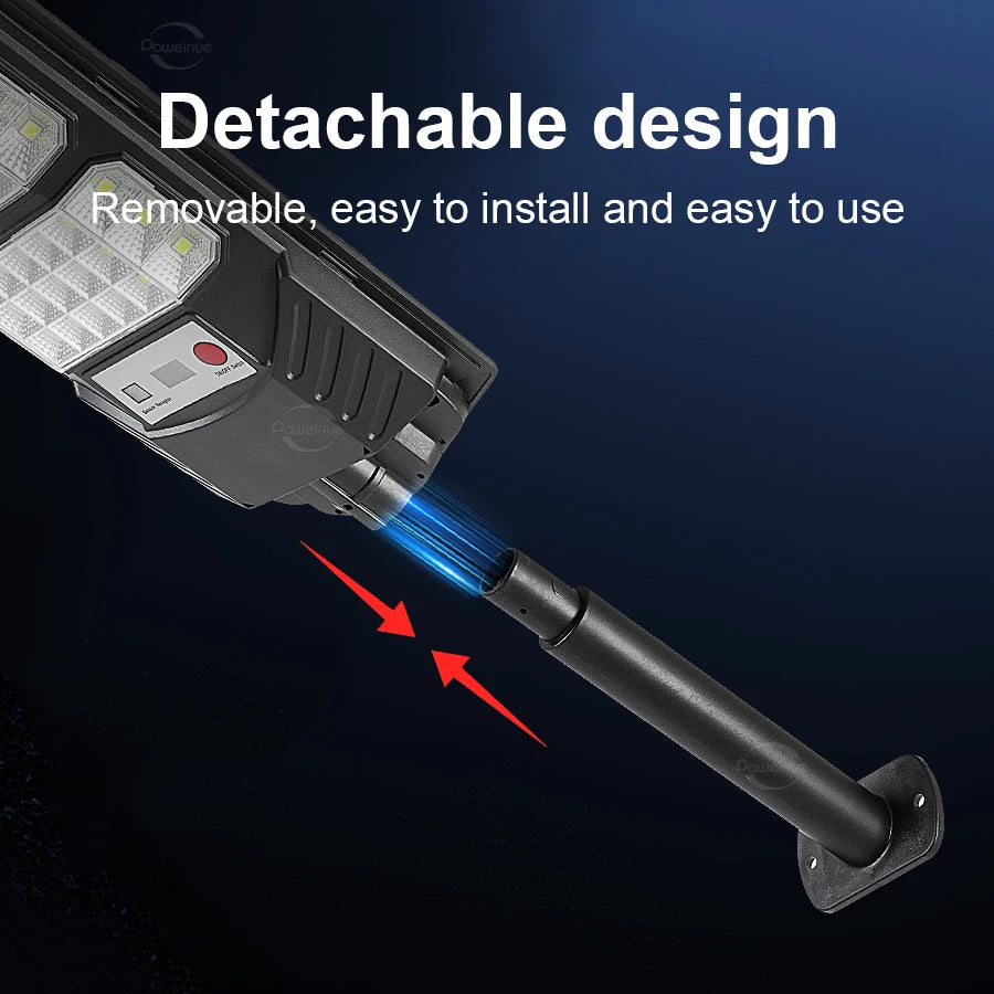 Lámpara Solar LED Exterior Súper Brillante con Sensor de Movimiento IP67