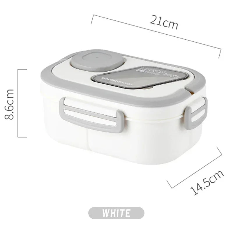 Fiambrera Bento con Compartimentos y Asa