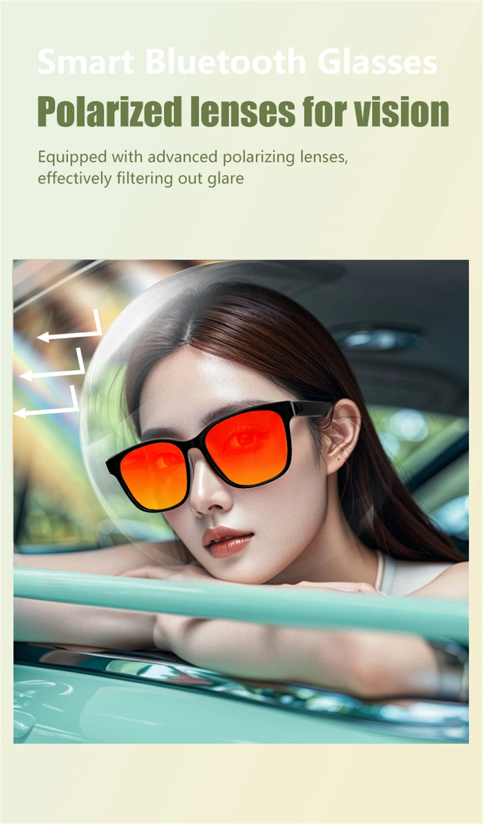 Gafas Inteligentes Bluetooth con Navegación y Música