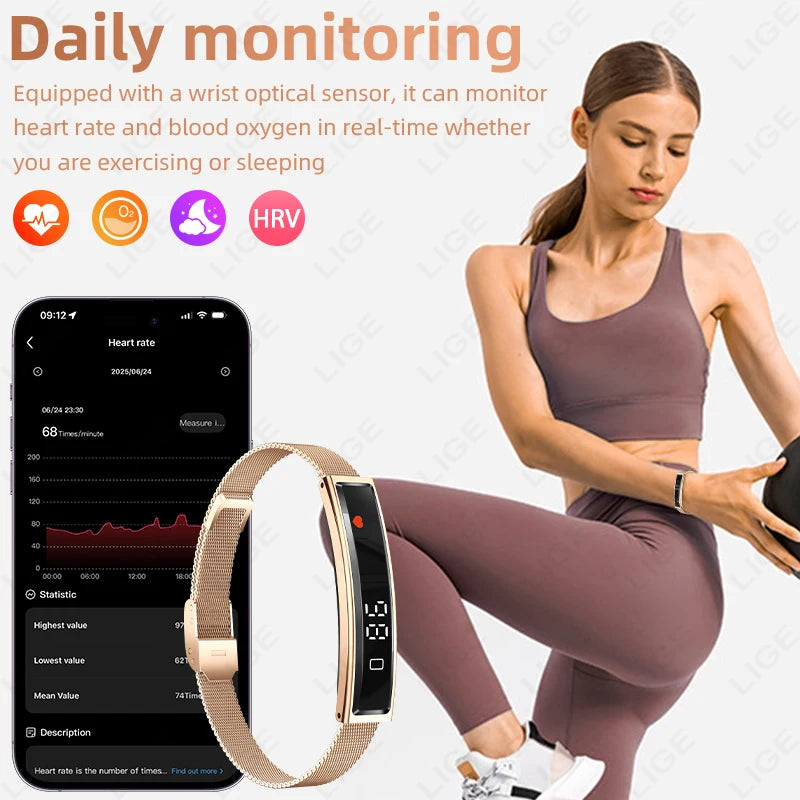 Reloj Inteligente con Podómetro y Monitor de Sueño