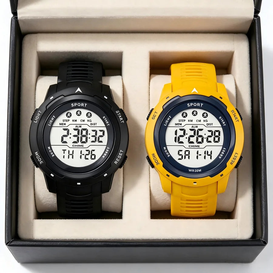 Reloj Digital Deportivo LED Multifunción Hombre