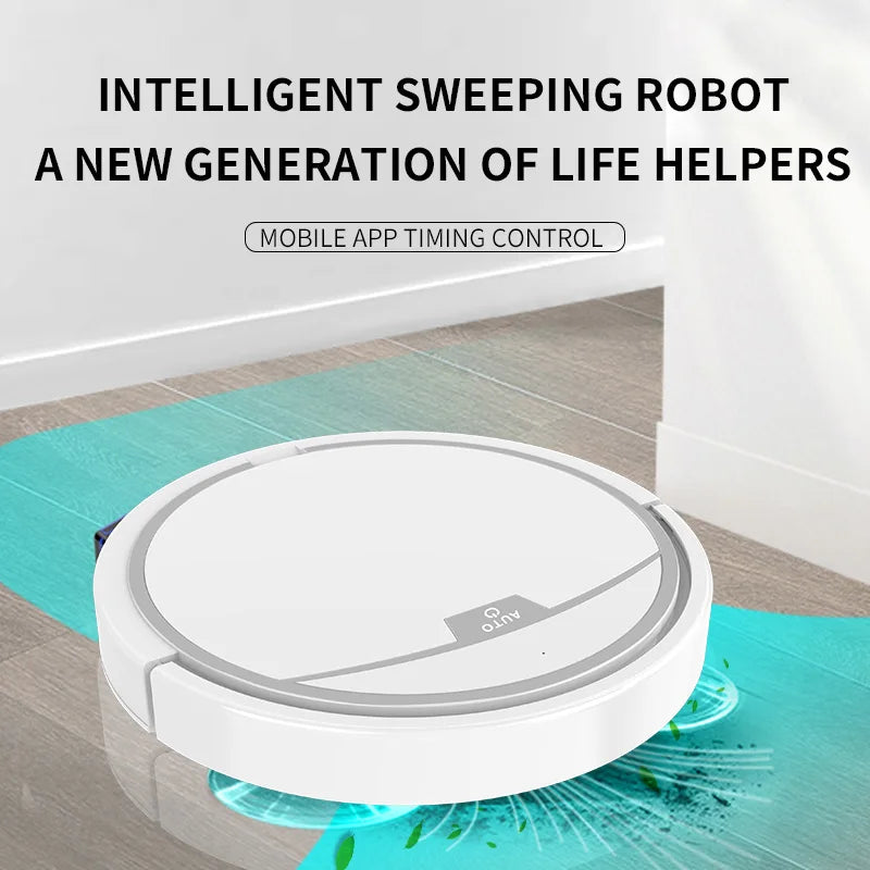 Robot Aspirador Inteligente 2800Pa, Control Remoto, Barrido Húmedo y Seco, RS600