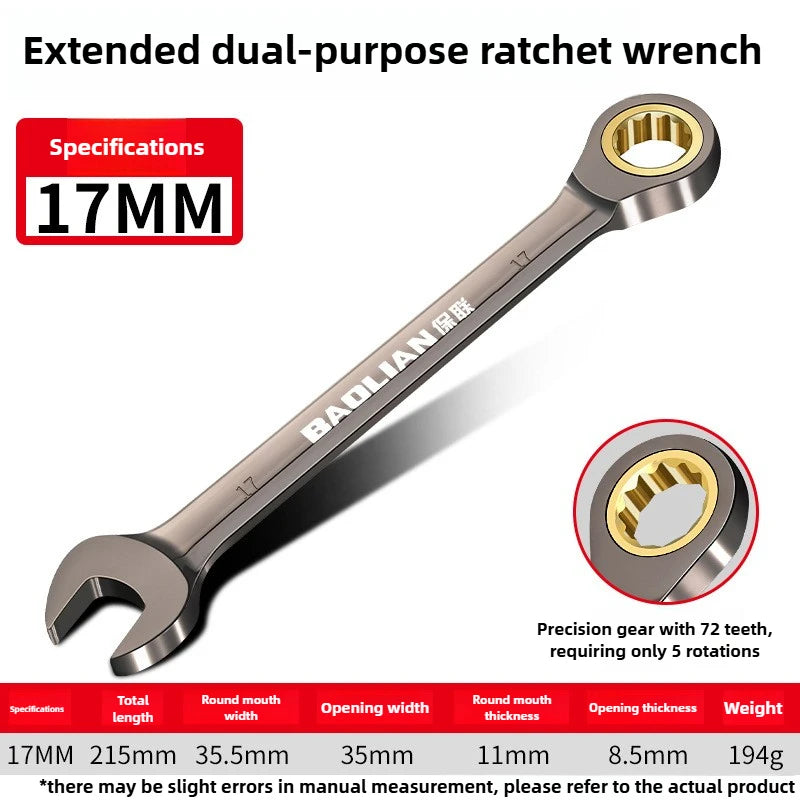 Llave Torx Universal Ajustable de Trinquete 8-22mm