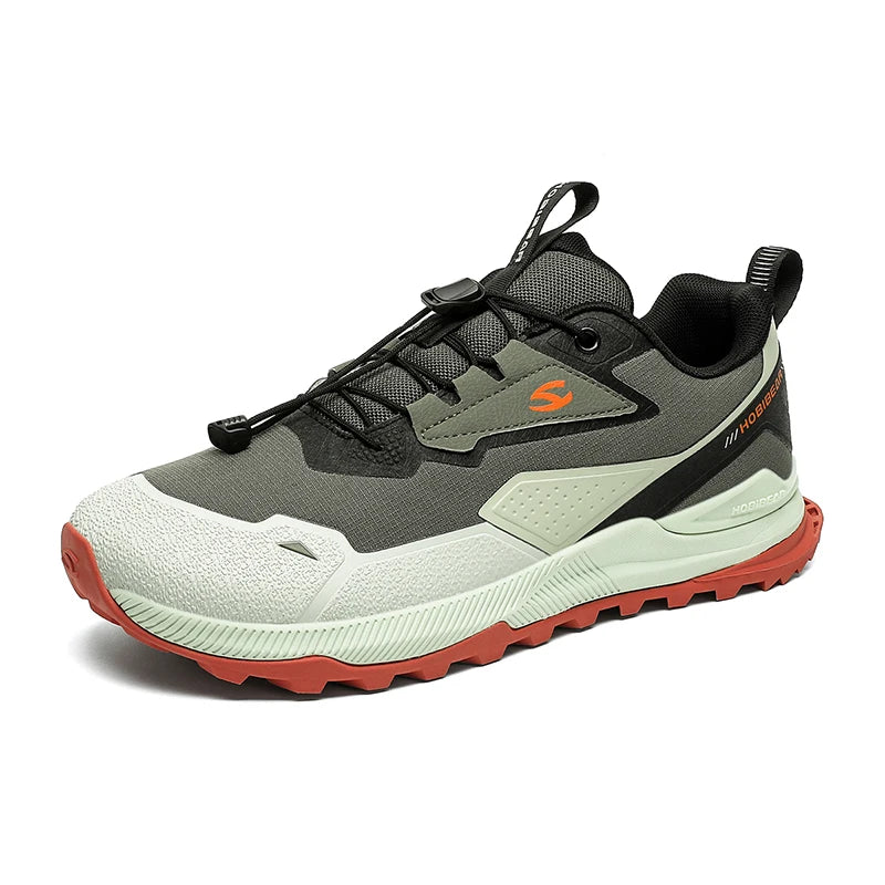 HOBIBEAR Zapatillas para correr con banda elástica para hombre