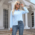 Blusa Elegante de Gasa con Botones para Mujer
