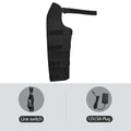 Almohadilla térmica larga para piernas y cadera con masajeador vibratorio, calentador de piernas, envoltura eléctrica para piernas, para aliviar el dolor de cadera, muslo, rodilla y pantorrilla