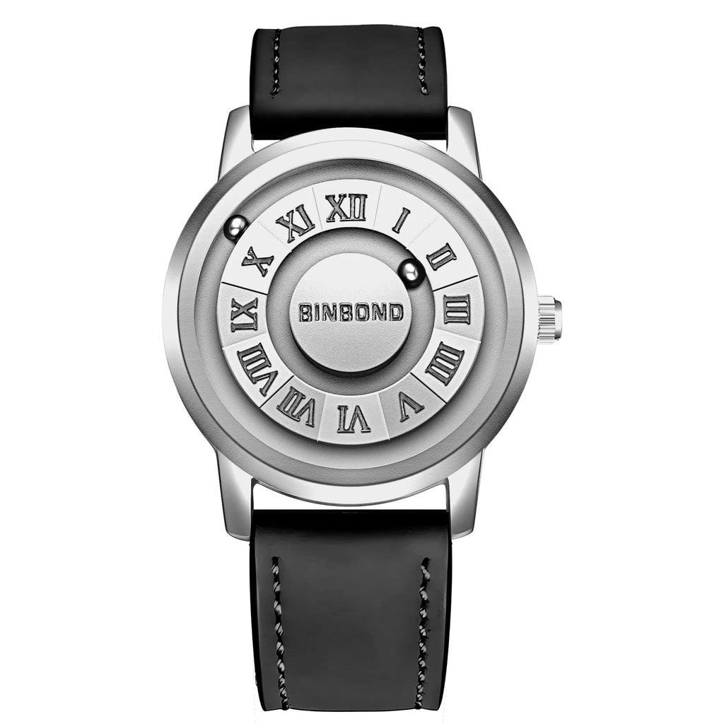 Reloj de Cuarzo BINBOND para Hombre, Acero Inoxidable, Resistente al Agua