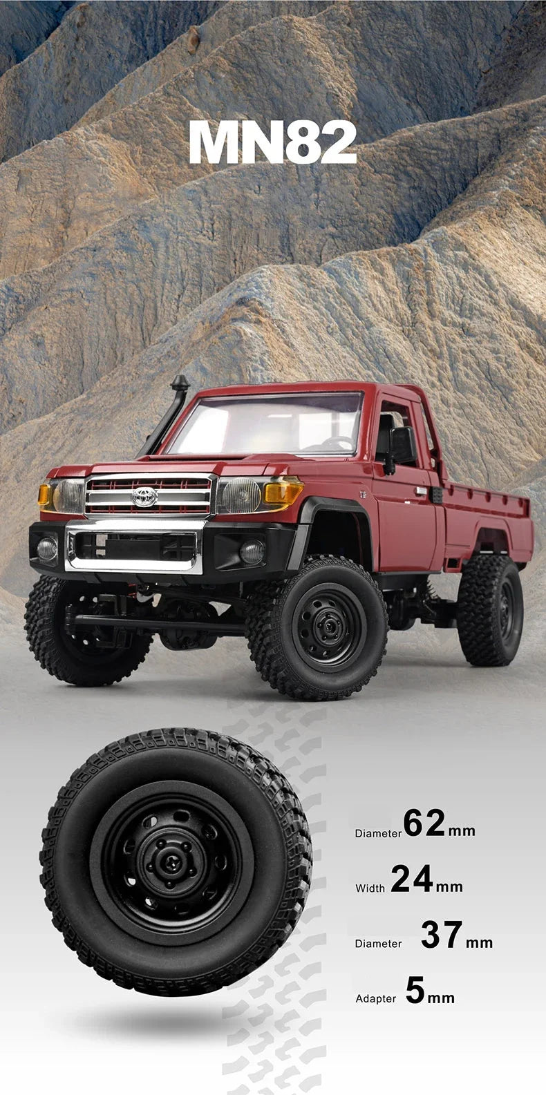 ZWN MN82 MN82S LC79 1/12 camioneta corta RC a escala completa 4WD Control remoto escalada todoterreno coche juguetes para niños regalos de navidad
