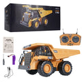Excavadora RC 1:20 con Volcador y Bulldozer, Luz y Música