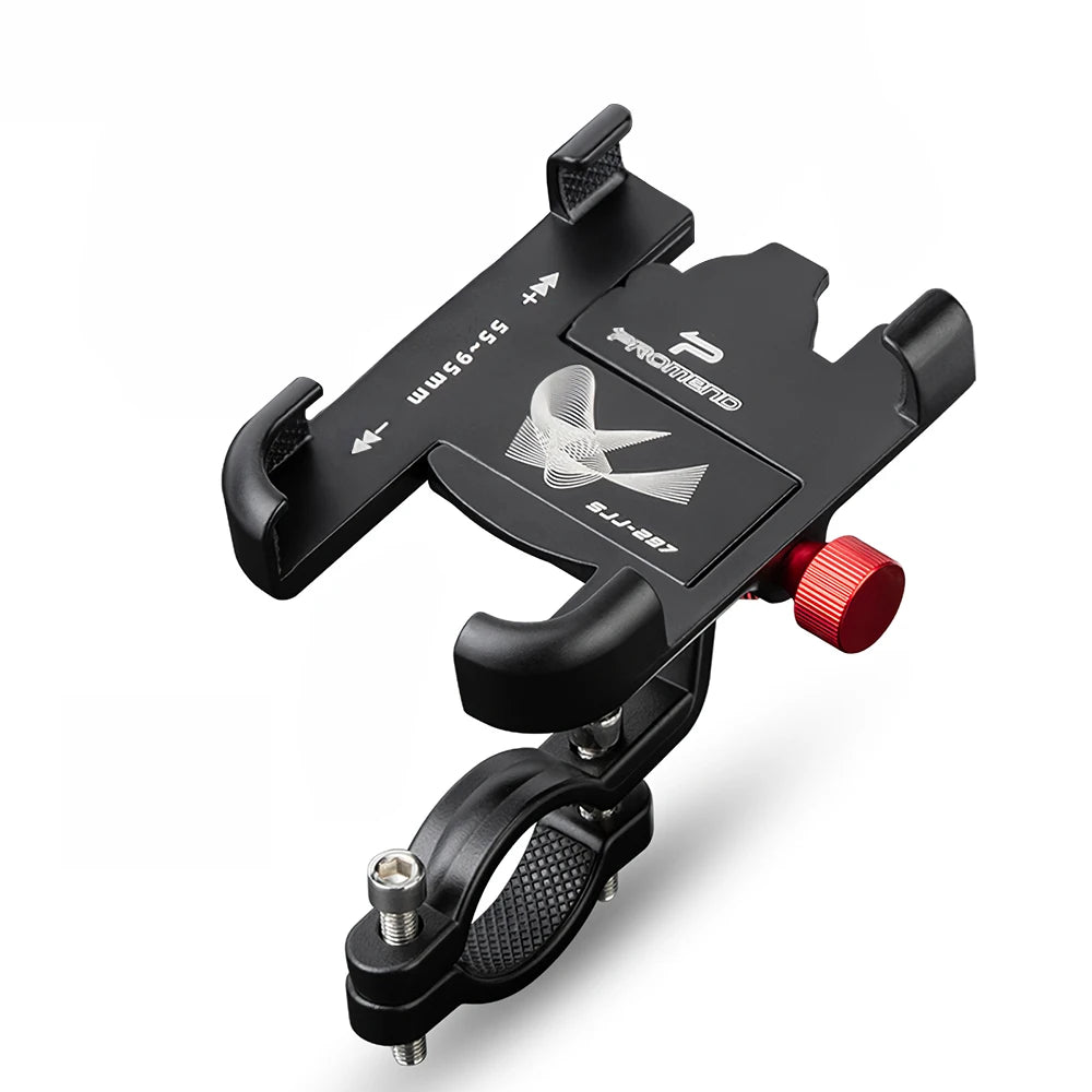 Soporte de Teléfono para Bicicleta y Moto, Aluminio, Ajustable
