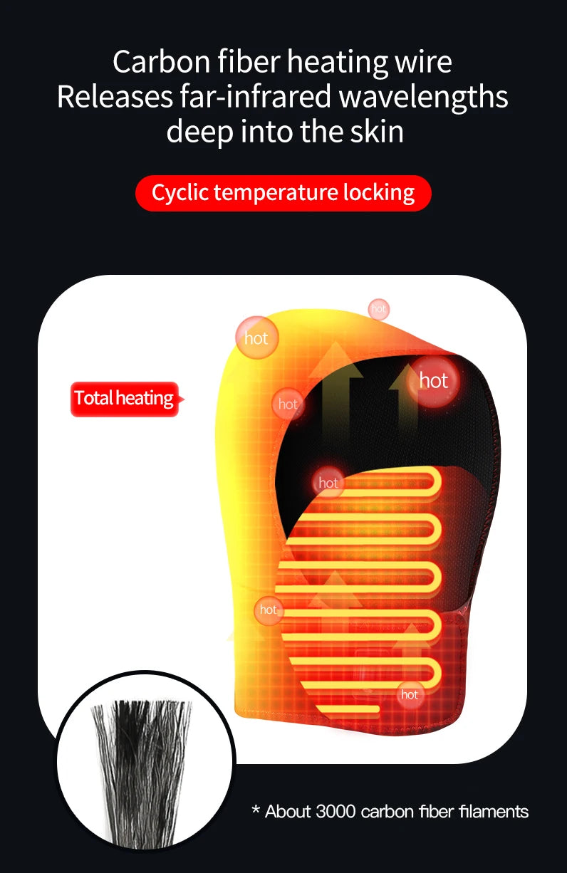 Masajeador Eléctrico de Cabeza con Calor y Vibración