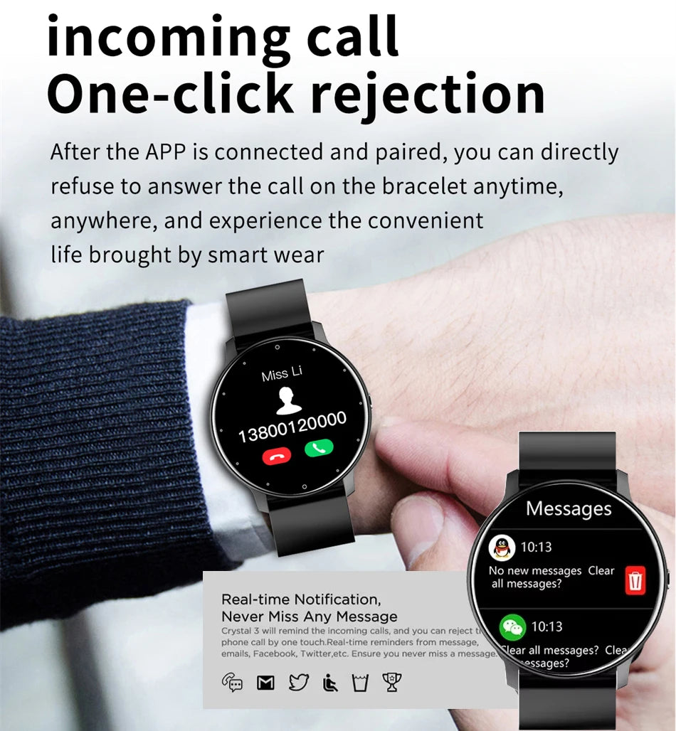 Reloj Inteligente LIGE con Monitor Cardíaco y Presión