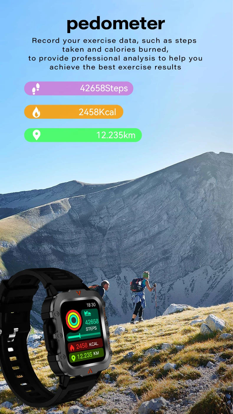 Reloj Inteligente con Monitor de Actividad Física y Bluetooth