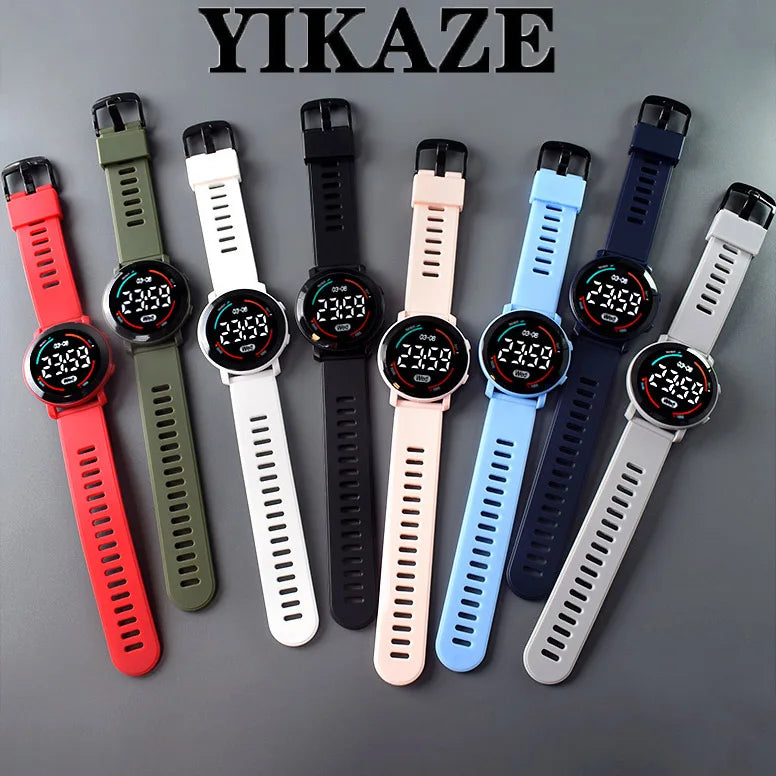 Reloj Digital LED Deportivo para Niños Resistente al Agua