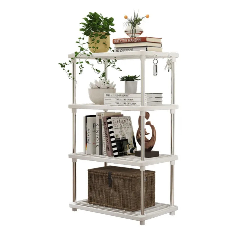 Estante organizador de cuatro niveles para cocina y baño