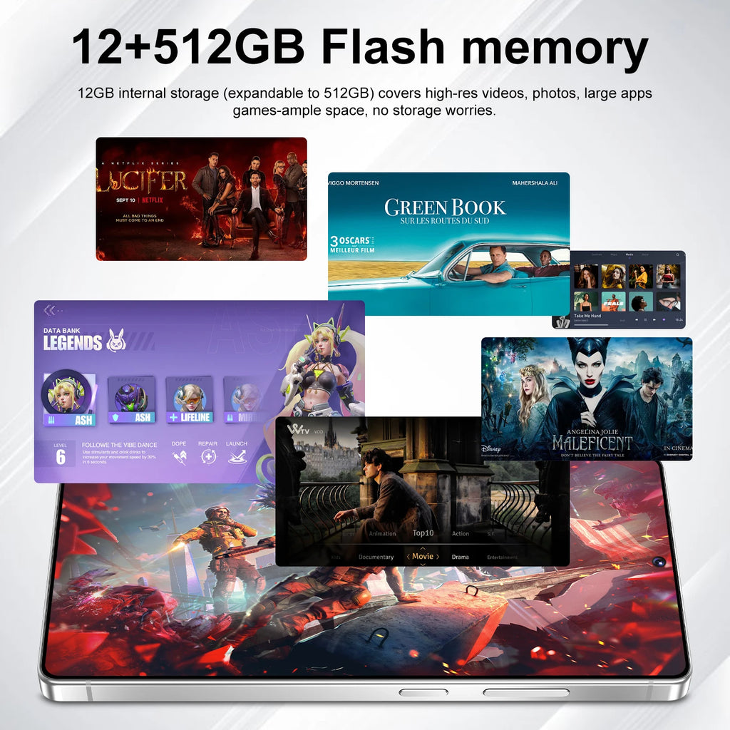 Teléfono Inteligente SURGAZE Versión Global S26 Ultra 5G Android 5300mAH 12GB RAM 512GB ROM 6.6 Pulgadas 24+48MP Red 5G