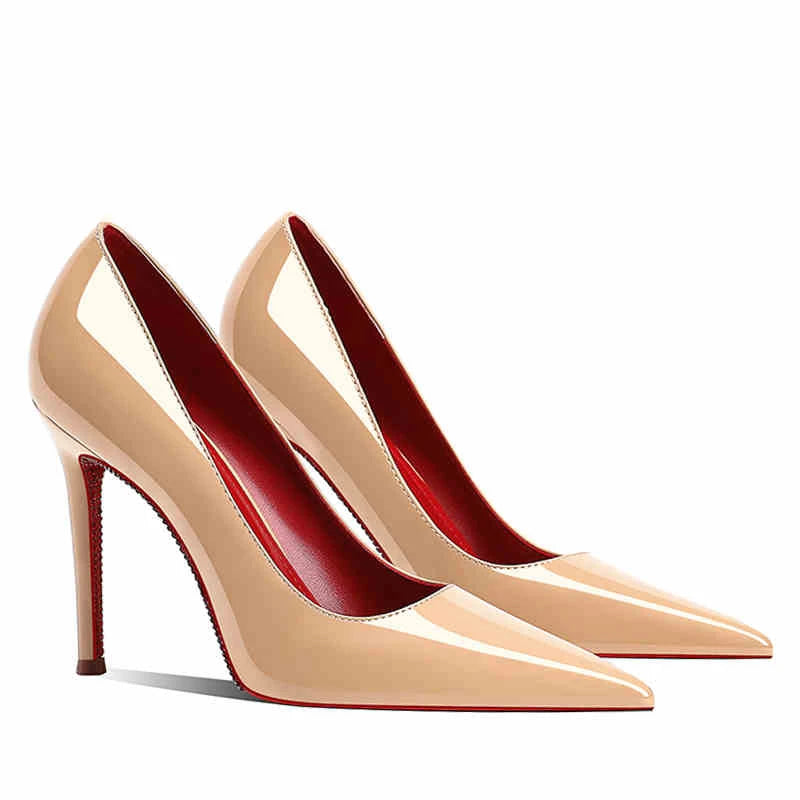 Stilettos de Mujer Punta Fina con Brillantes - Tacones Altos Elegantes