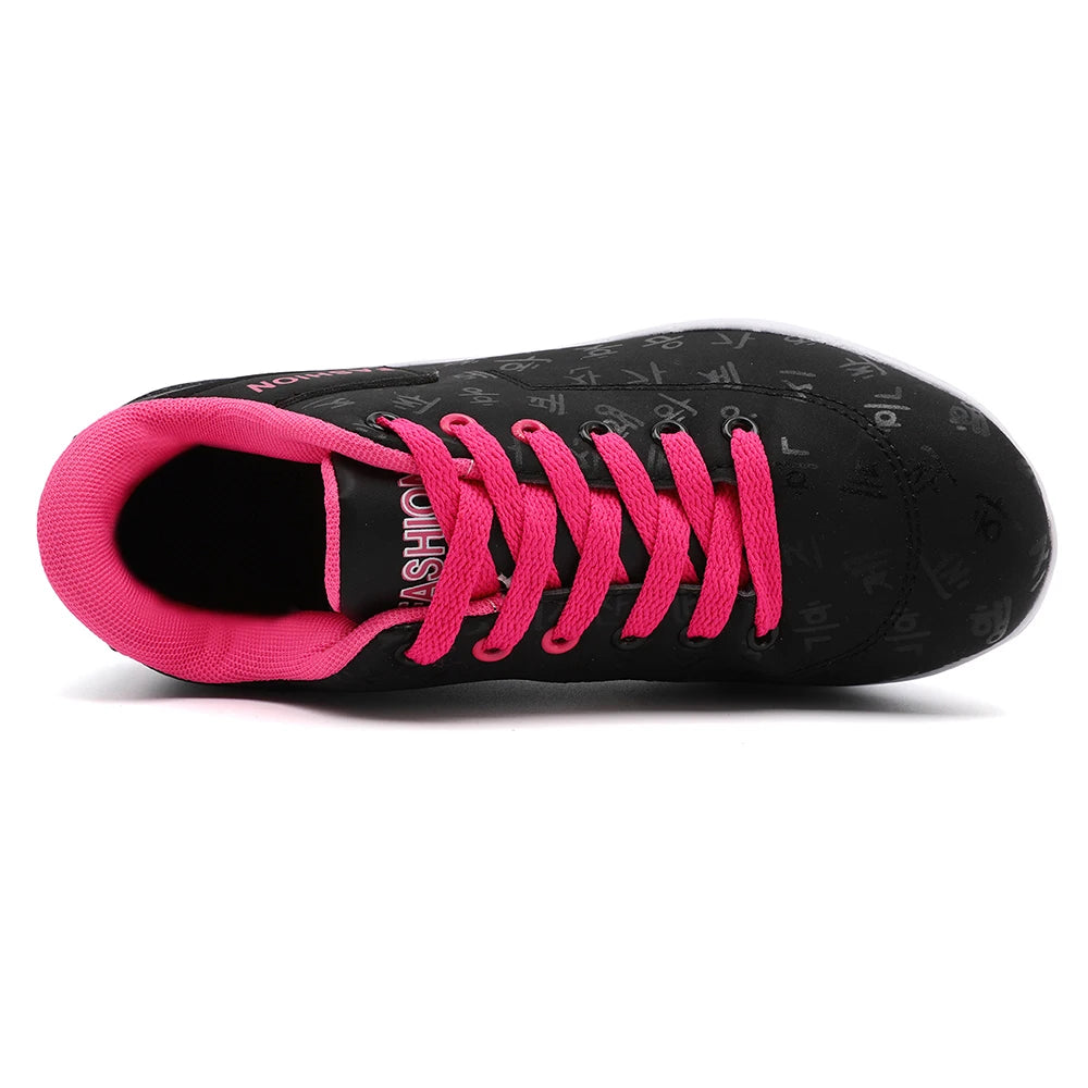 Zapatillas de Cuña para Mujer - Transpirables, Suela Gruesa y Cordones