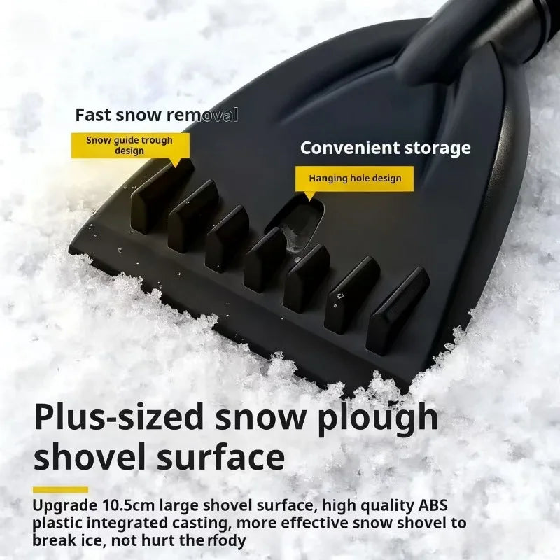 Pala de nieve para coche, raspador de nieve, raspador de descongelación para raspador de nieve para invierno, raspador de nieve de vidrio, herramienta de limpieza de nieve, 1 ud.