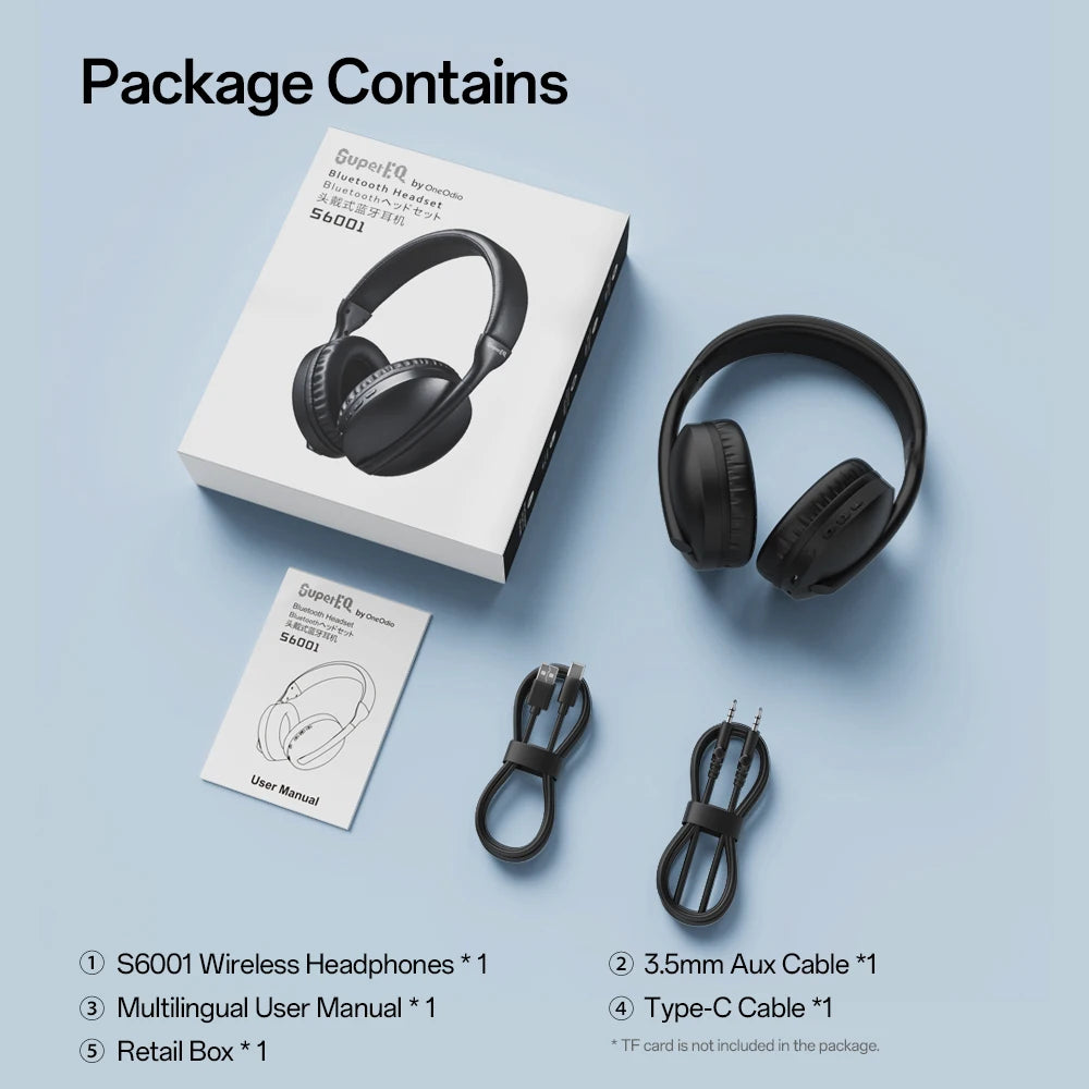 Auriculares Bluetooth Over-Ear TF Radio FM HiFi