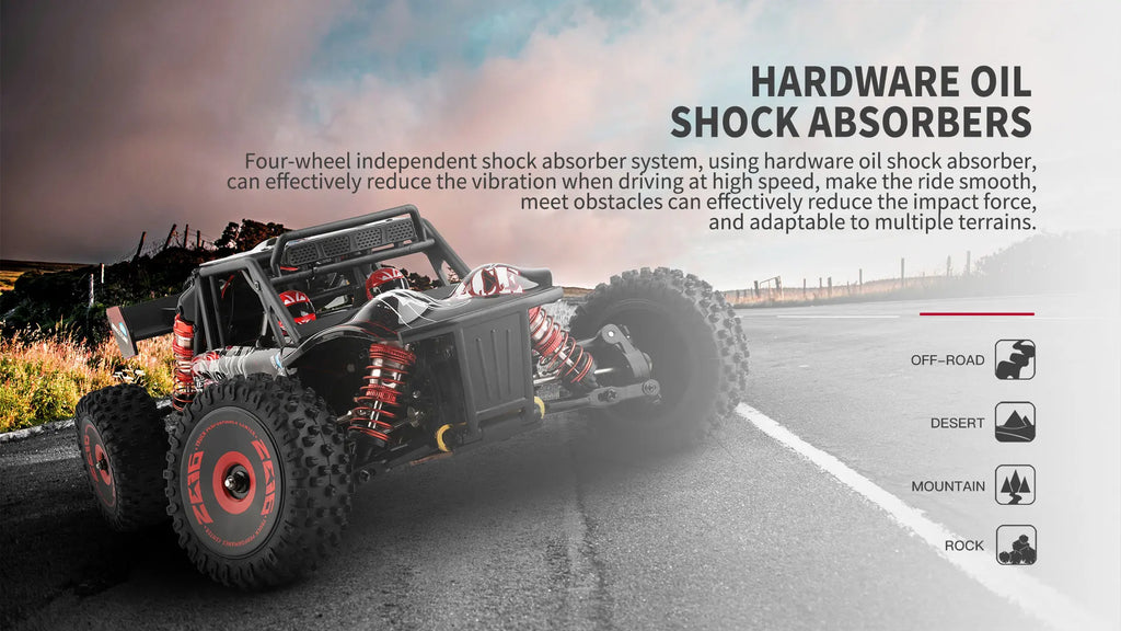 WLtoys 1/12 Autos RC 124017 124007 124016 124020 2.4G de Alta Velocidad   Coche de Carreras a Control Remoto sin Escobillas 4WD 75km/h, Juguete para Niños, Regalo