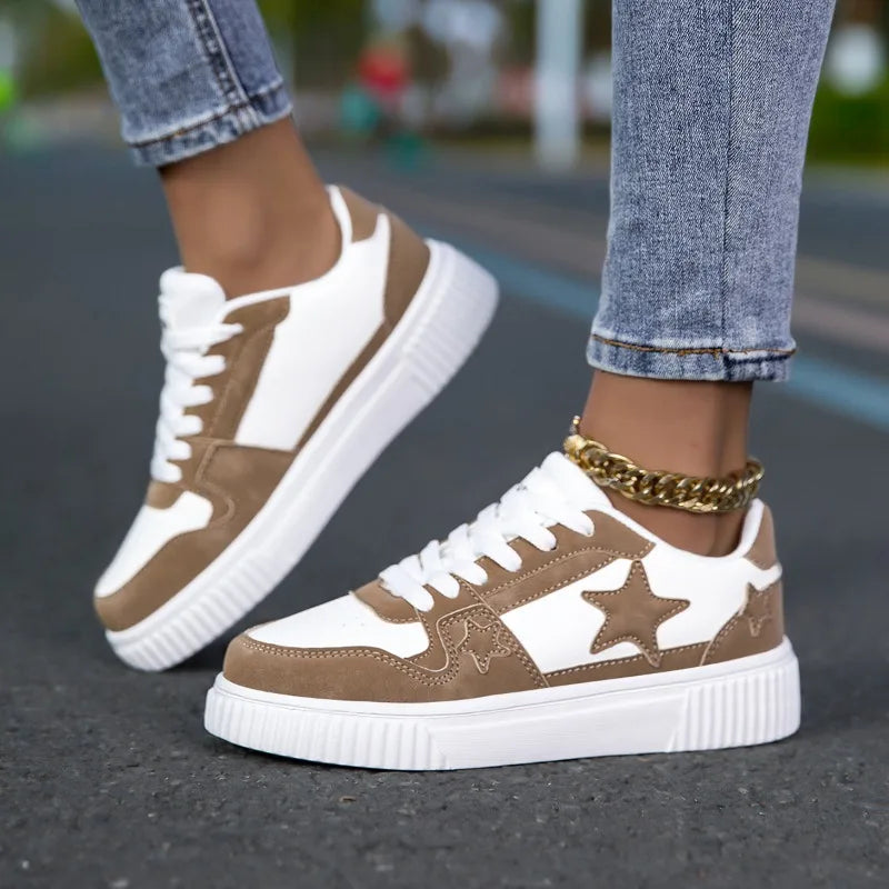 YRZL Zapatillas de deporte informales blancas para hombres y mujeres, zapatos cómodos de cuero PU para caminar, zapatos de Skate ligeros e impermeables, calzado deportivo