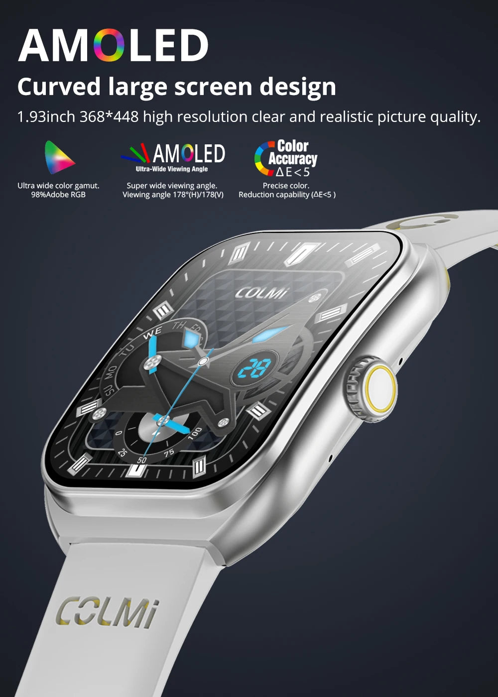 Reloj Inteligente P86 AMOLED con Gestor de Salud y Llamadas Bluetooth IP68