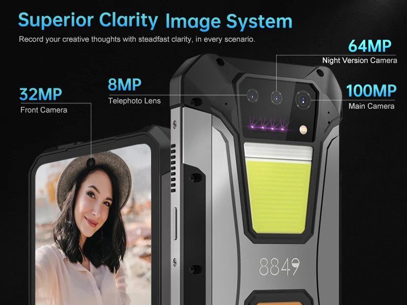 Smartphone Resistente 8849 Tank 2 PRO con Proyector DLP y Cámara 100MP