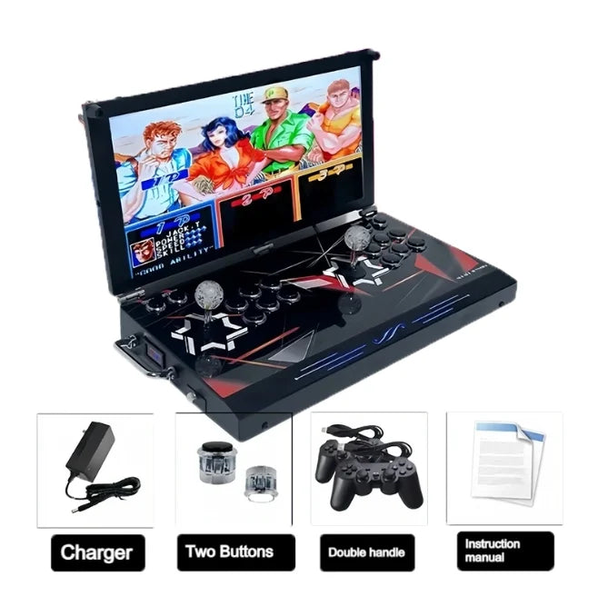 Consola de juegos para el hogar con pantalla grande de 21 pulgadas, juegos integrados de lucha para dos jugadores, sin retraso, consola de juegos Arcade Street Fighter, novedad de 2026