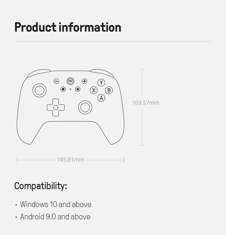 Controlador de juegos inalámbrico 8BitDo Ultimate 2C para PC, Windows 10, 11, Steam Deck, Raspberry Pi, accesorios para mando Android