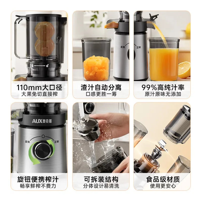 Extractor de Jugos Eléctrico Automático con Separador de Pulpa