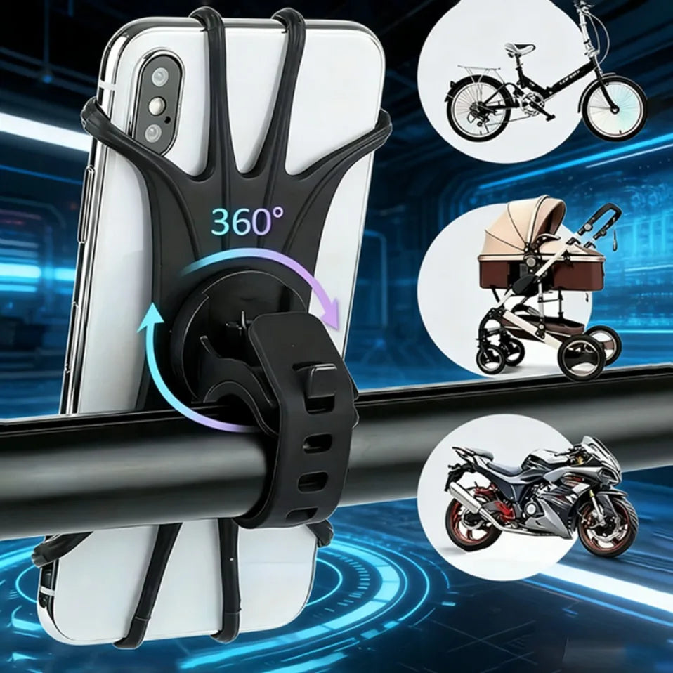 Soporte para Teléfono de Bicicleta, Soporte para Celular de Motocicleta, Soporte para iPhone, Samsung, Xiaomi, Soporte para Teléfono Móvil