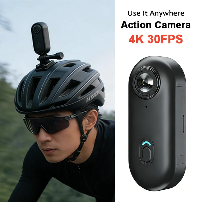 Mini cámara deportiva JETO H88 4K con WiFi para casco y manillar