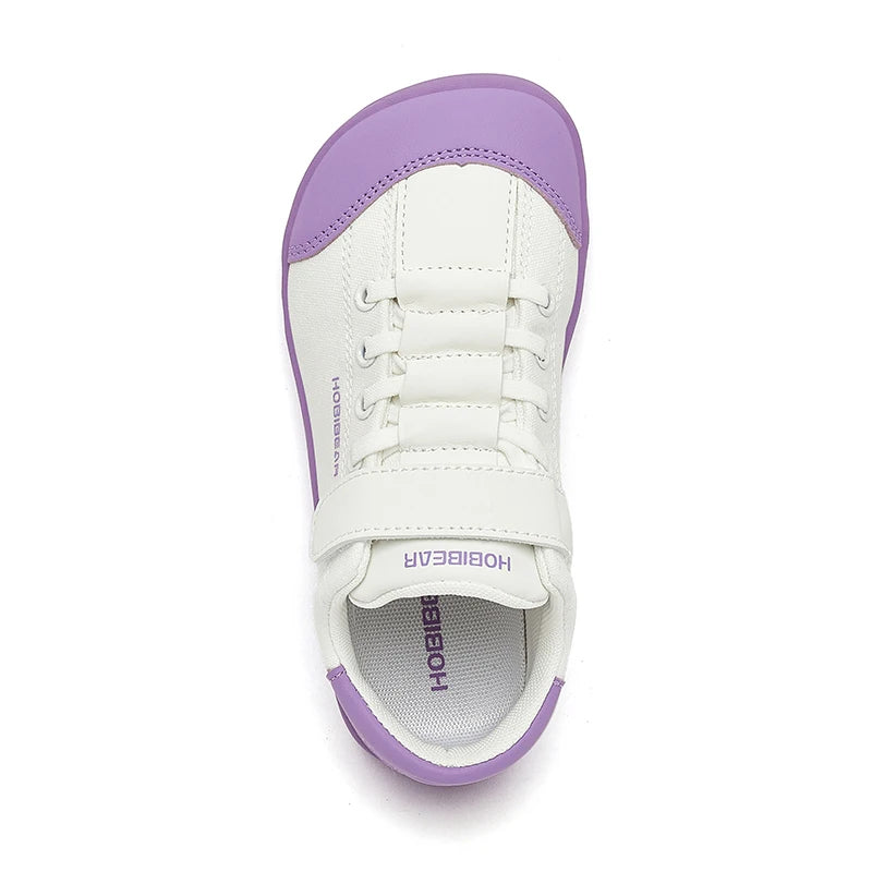 HOBIBEAR, zapatos descalzos para niños, punta ancha, zapatillas minimalistas para caminar con caída cero, zapatos casuales cómodos de cuero Artificial