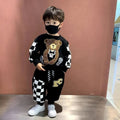 Sudaderas con capucha de moda para bebés, conjuntos de ropa para niños y niñas, sudadera de manga larga y pantalones, traje informal para primavera y otoño