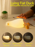Lámpara LED Nocturna de Silicona con Forma de Pato