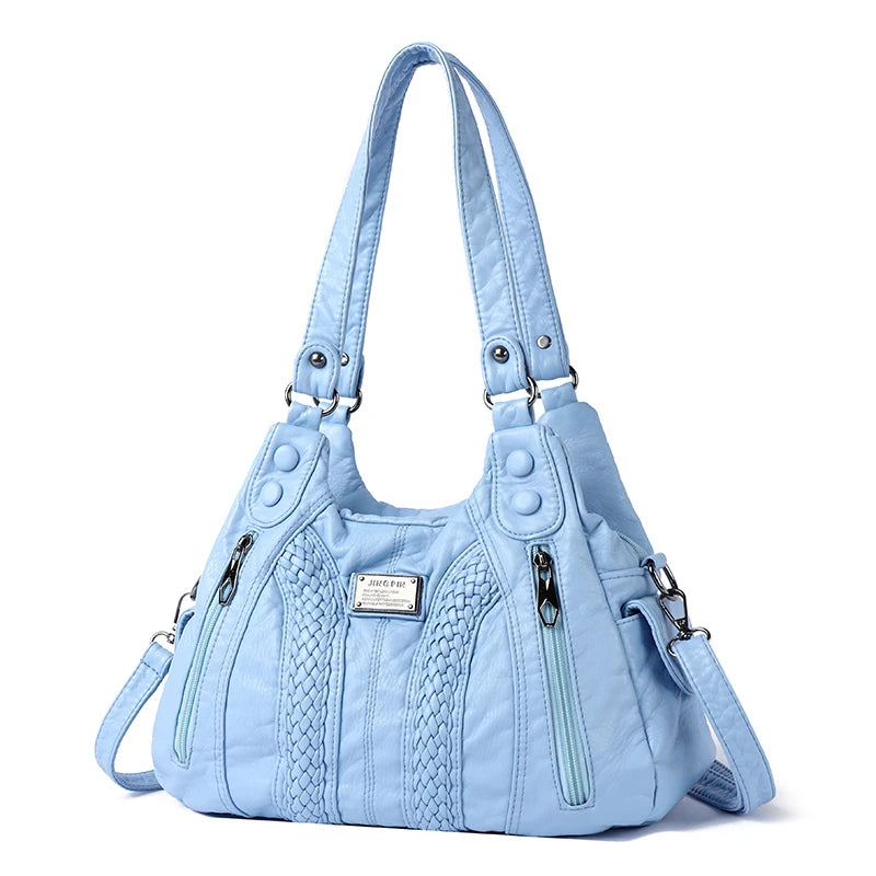 Bolso Cruzado Retro para Mujer de Cuero Sintético