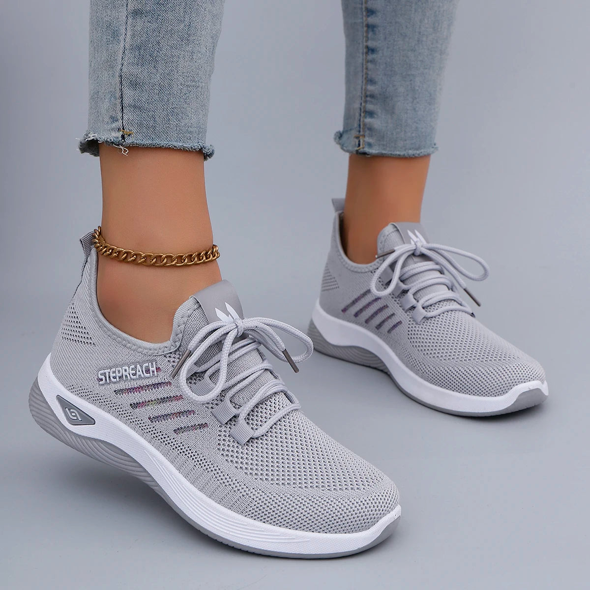 Zapatillas Deportivas Informales para Mujer con Cordones